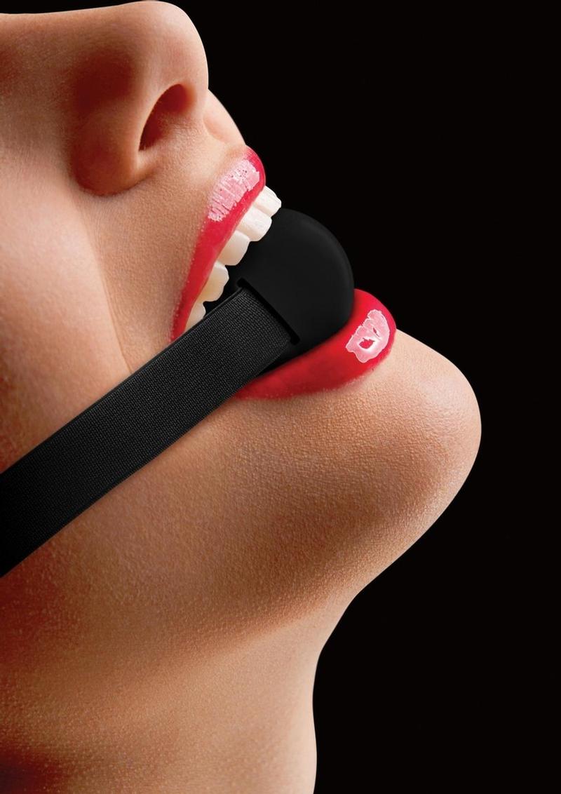 Load image into Gallery viewer, Ouch Elastic Ball Gag with Stretchable Strap
