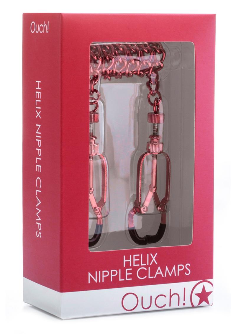 Load image into Gallery viewer, Ouch! Helix Nipple Clamps - Red
