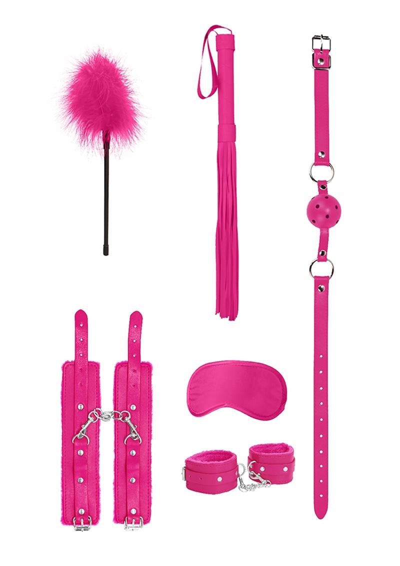 Load image into Gallery viewer, Ouch! Kits Beginners Bondage Kit - Pink - 6pc
