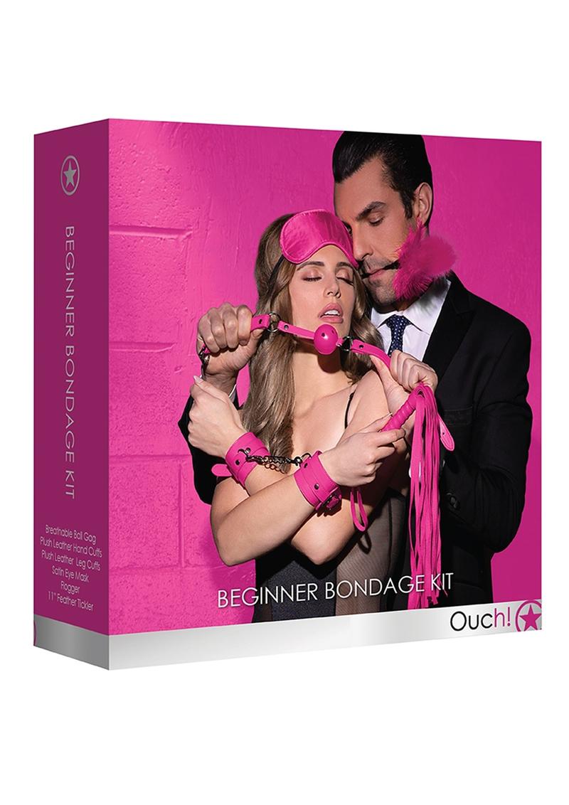 Load image into Gallery viewer, Ouch! Kits Beginners Bondage Kit - Pink - 6pc
