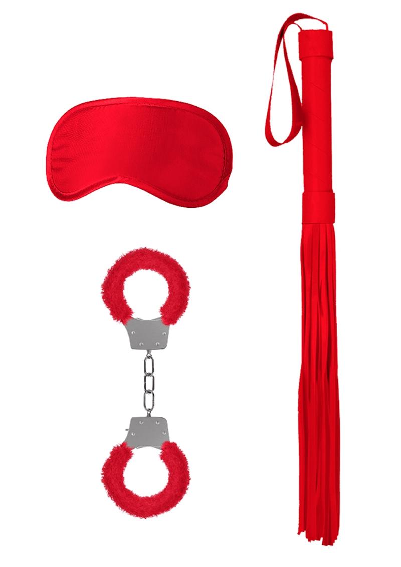 Load image into Gallery viewer, Ouch! Kits Introductory Bondage Kit #1 - Red - 3 Piece Kit
