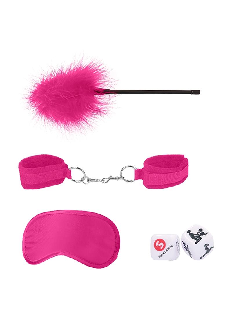 Load image into Gallery viewer, Ouch! Kits Introductory Bondage Kit #2 - Pink - 4 Piece Kit
