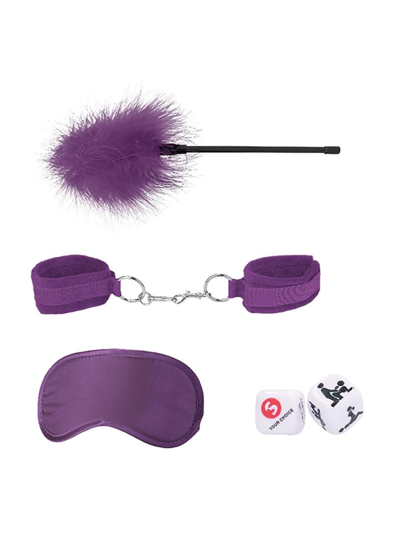 Load image into Gallery viewer, Ouch! Kits Introductory Bondage Kit #2 - Purple - 4 Piece Kit
