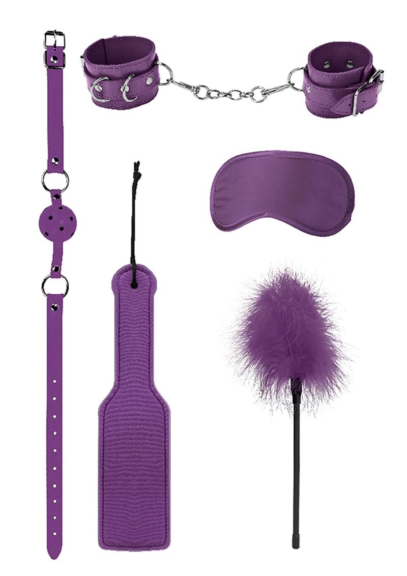 Load image into Gallery viewer, Ouch! Kits Introductory Bondage Kit #4 - Purple - 5 Piece Kit
