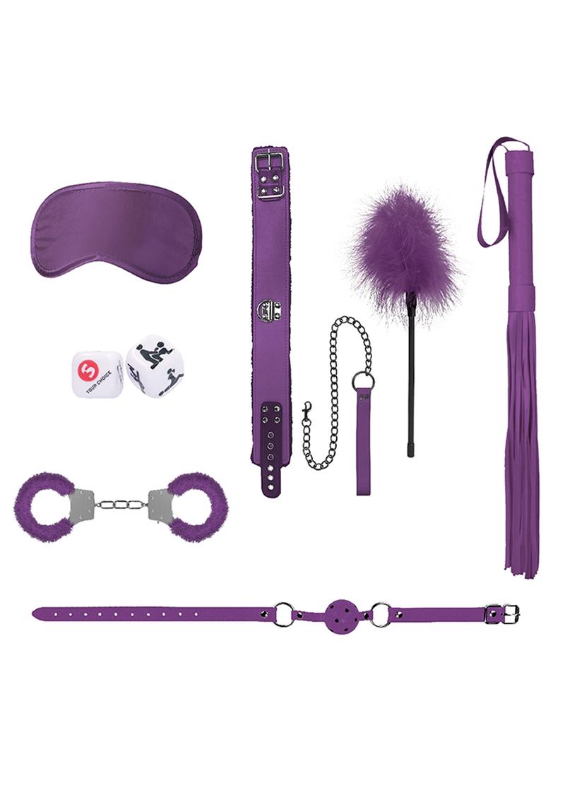 Load image into Gallery viewer, Ouch! Kits Introductory Bondage Kit #6 - Purple - 6 Piece Kit
