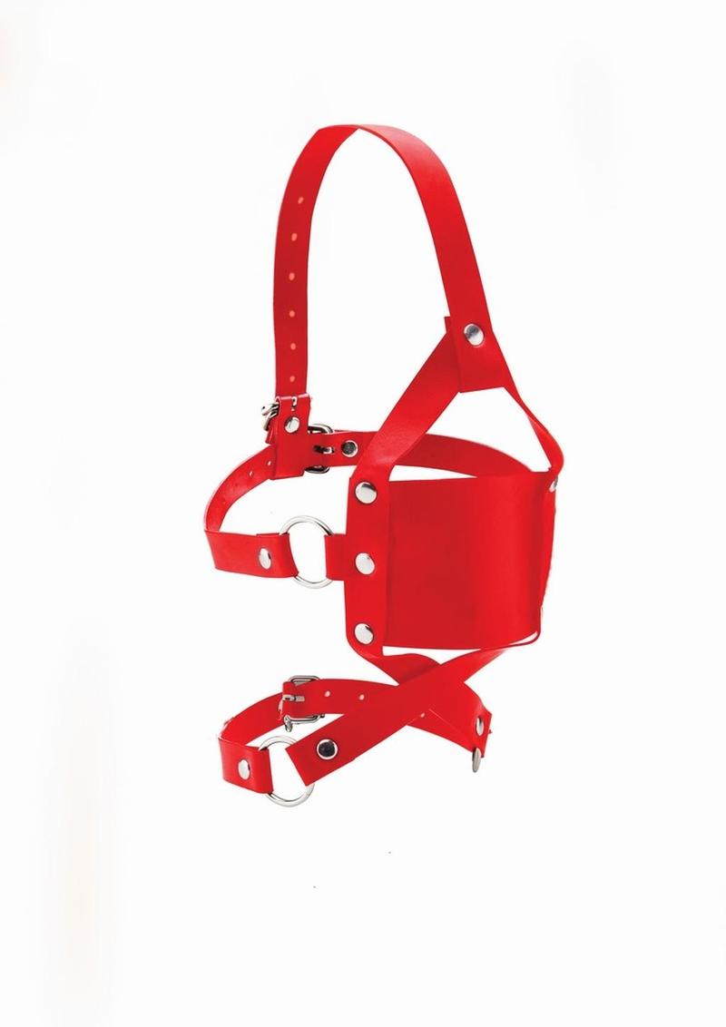 Load image into Gallery viewer, Ouch! Leather Mouth Gag - Red
