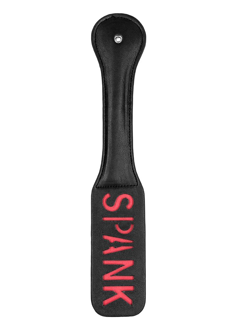 Load image into Gallery viewer, Ouch! Leather Paddle Spank - Black
