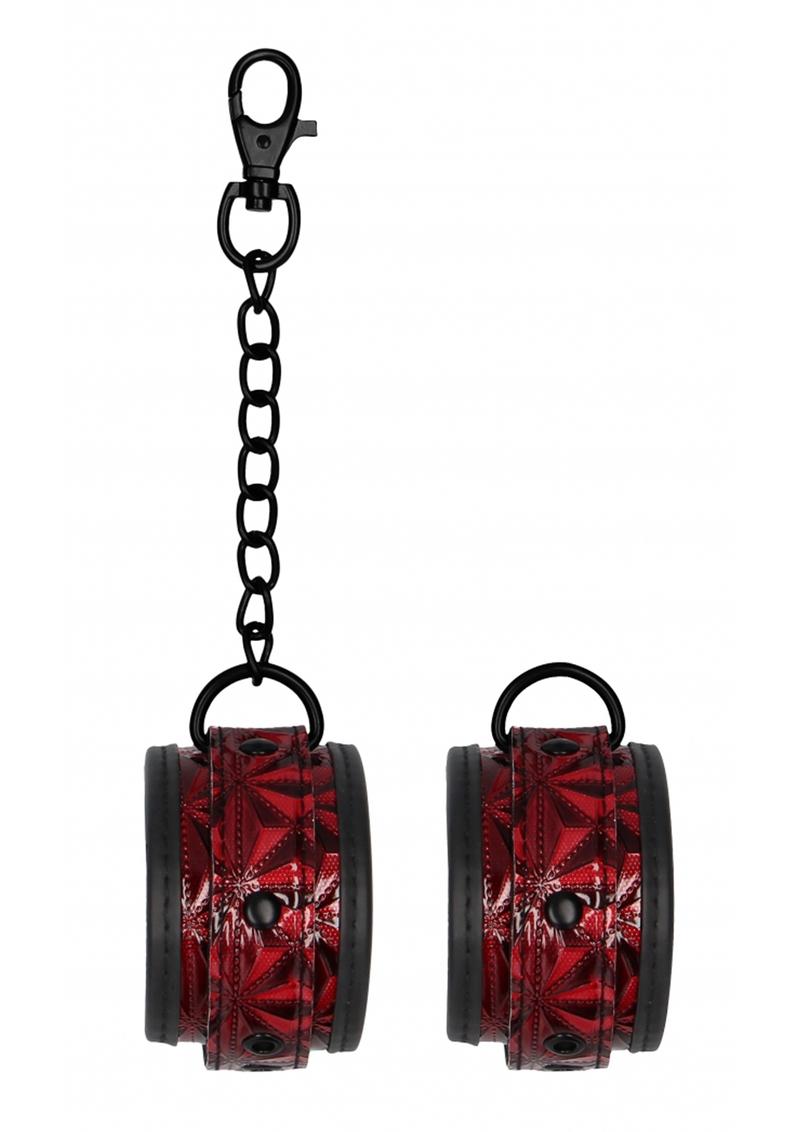 Load image into Gallery viewer, Ouch! Luxury Ankle Cuffs - Burgundy
