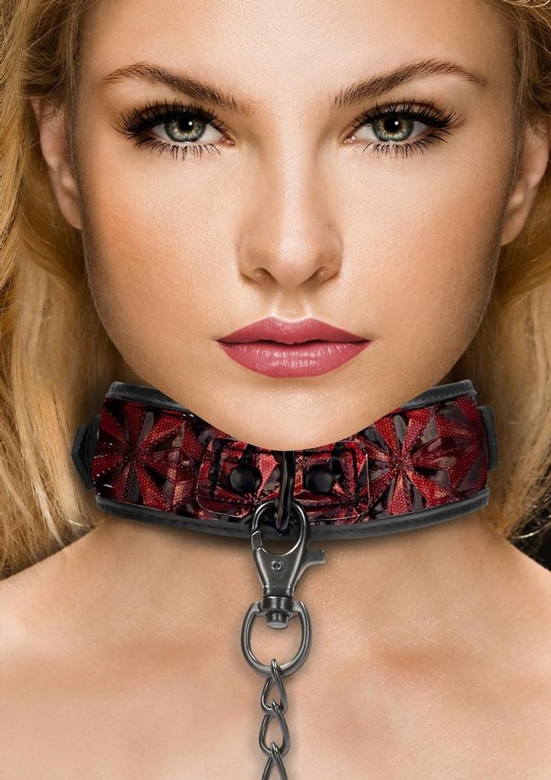 Load image into Gallery viewer, Ouch! Luxury Collar with Leash
