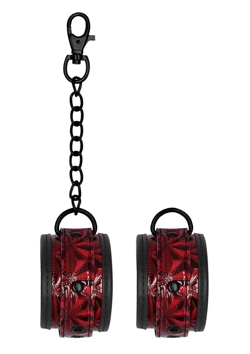 Load image into Gallery viewer, Ouch! Luxury Hand Cuffs - Burgundy/Red
