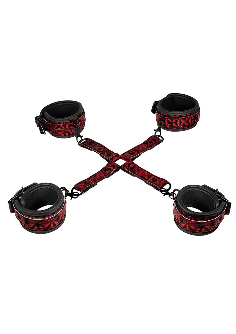 Load image into Gallery viewer, Ouch! Luxury Hogtie - Burgundy/Red
