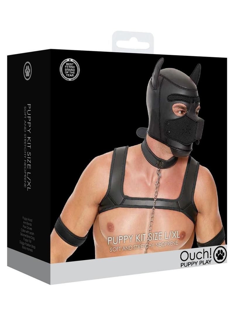 Load image into Gallery viewer, Ouch! Neoprene Puppy Kit - Black - Large/XLarge
