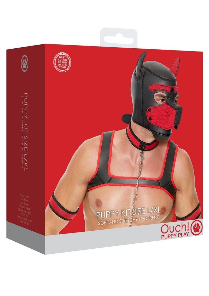 Load image into Gallery viewer, Ouch! Neoprene Puppy Kit - Red - Large/XLarge
