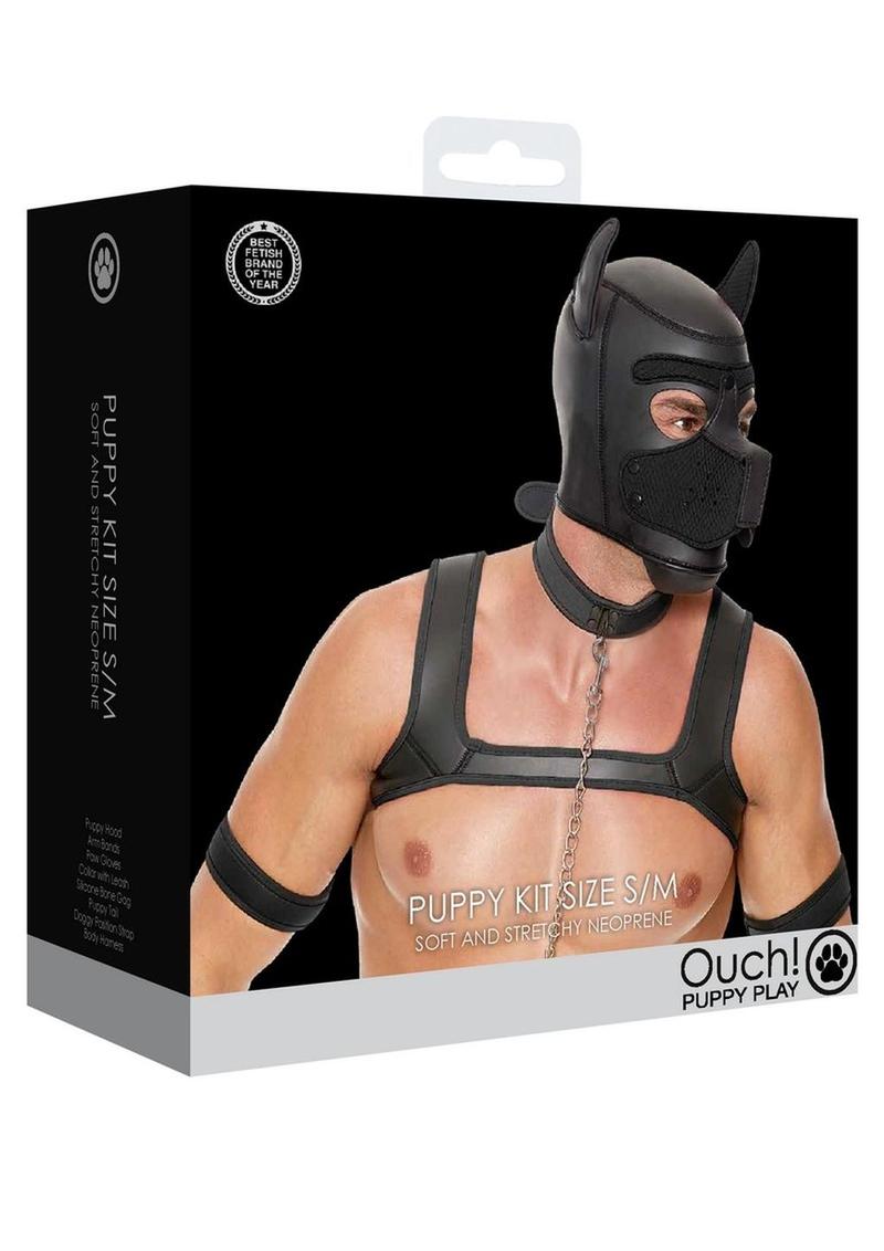 Load image into Gallery viewer, Ouch! Neoprene Puppy Kit - Black - Medium/Small
