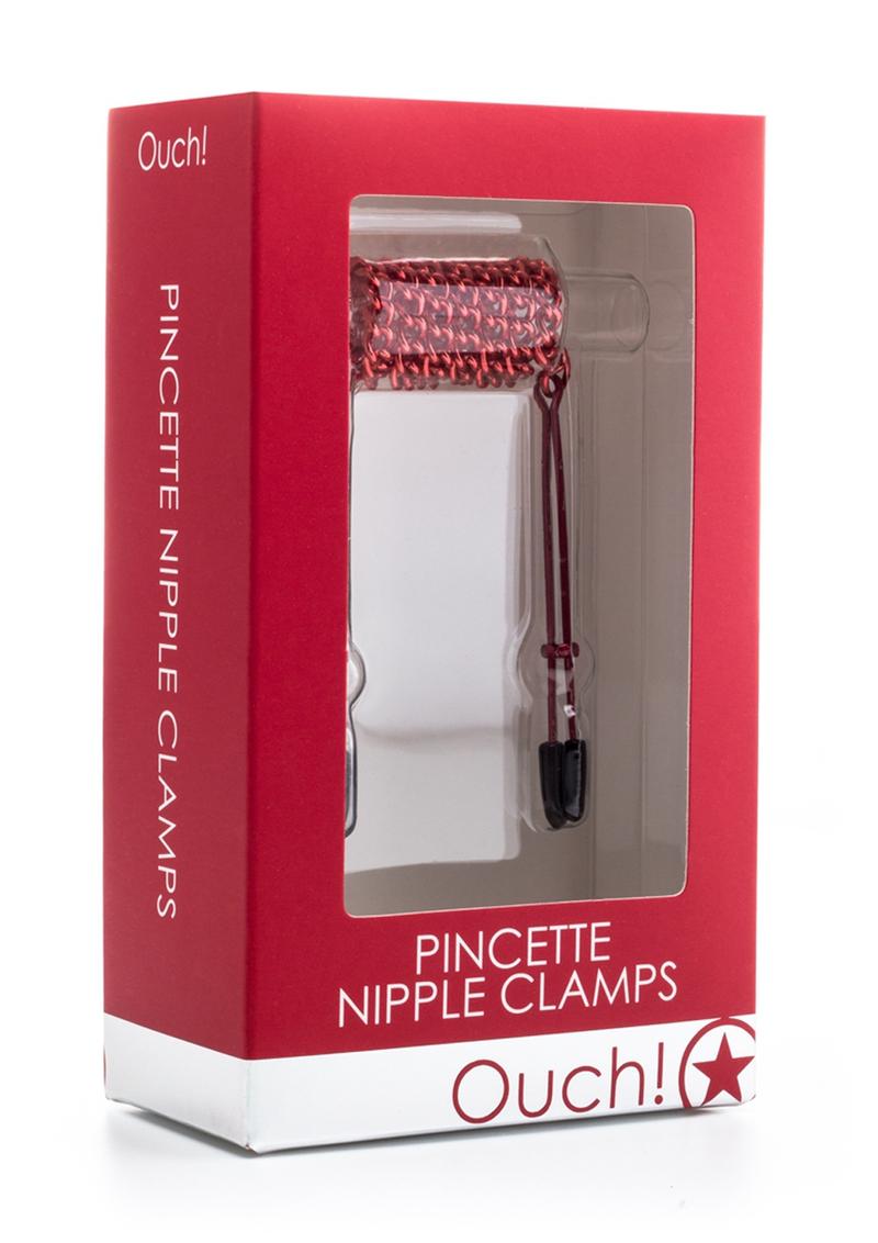Load image into Gallery viewer, Ouch! Pincette Nipple Clamps - Red
