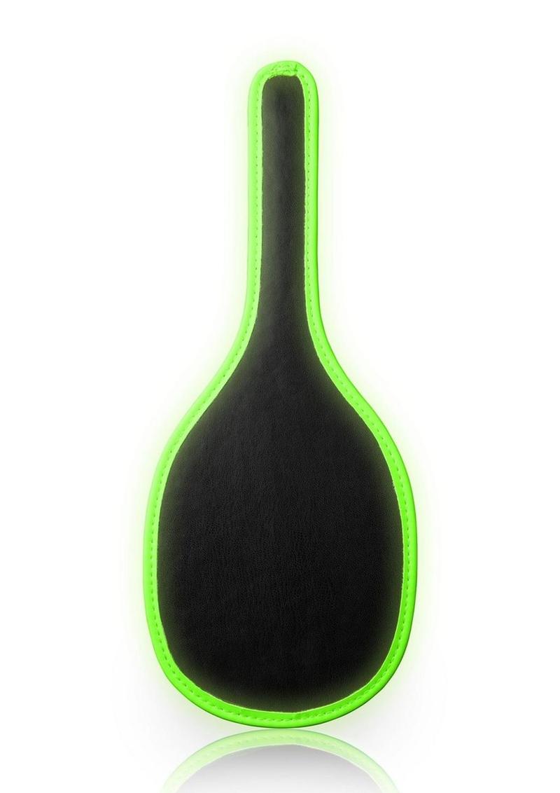 Load image into Gallery viewer, Ouch! Round Paddle - Black/Glow In The Dark/Green
