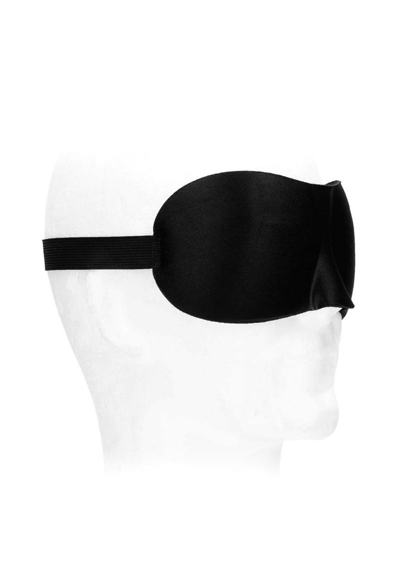 Load image into Gallery viewer, Ouch! Satin Curvy Eye Mask with Elastic Straps
