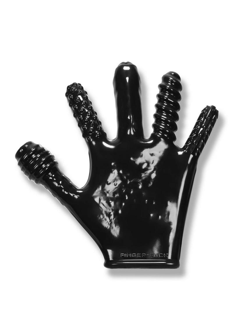 Load image into Gallery viewer, Oxballs Finger Fuck Textured Glove - Black
