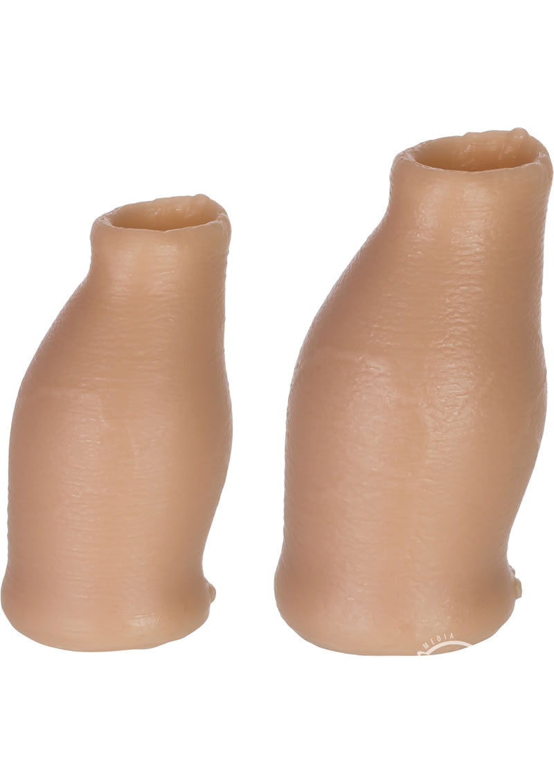 Load image into Gallery viewer, Oxballs Moreskin Silicone Faux Foreskin Hoods - Vanilla - Set
