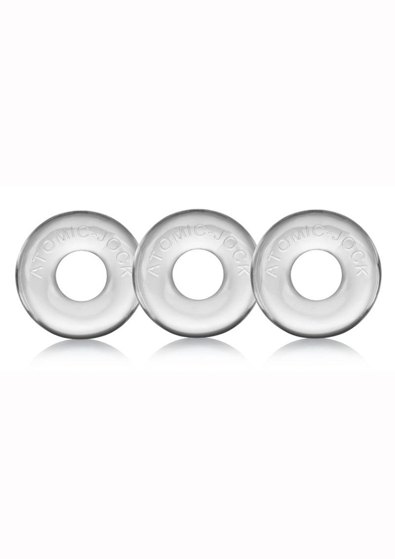 Load image into Gallery viewer, Oxballs Ringer Donut Cock Ring - Clear - 3 Pack
