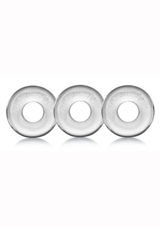 Oxballs Ringer Donut Cock Ring - Clear - 3 Pack