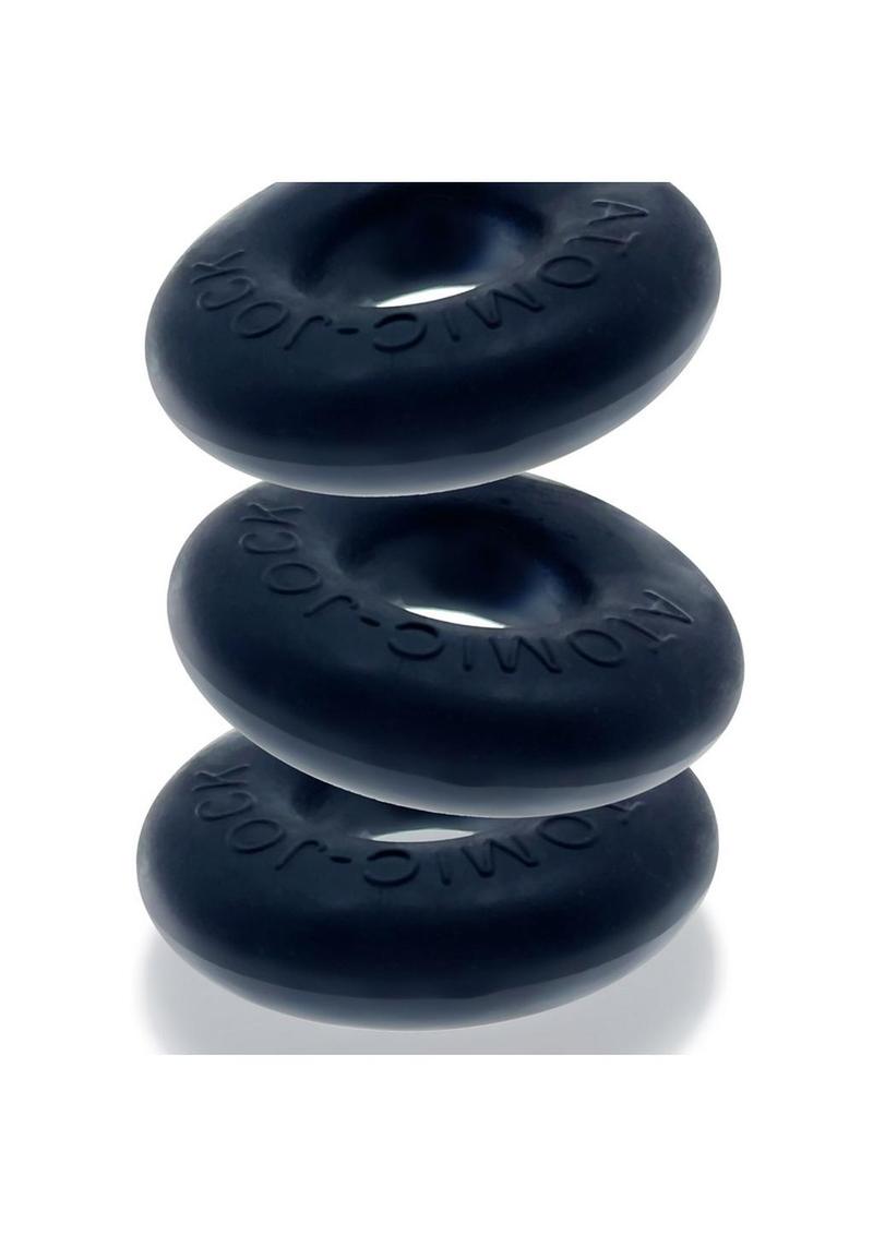 Load image into Gallery viewer, Oxballs Ringer Plus+ Silicone Cock Ring (3 Pack) - Night Edition
