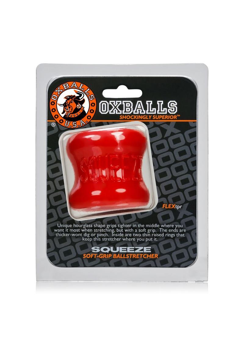 Load image into Gallery viewer, Oxballs Squeeze Soft Grip Ball Stretcher - Red
