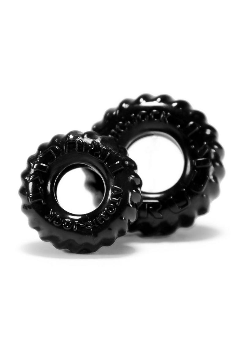 Load image into Gallery viewer, Oxballs Truckt Cock Ring - Black - 2 Pack
