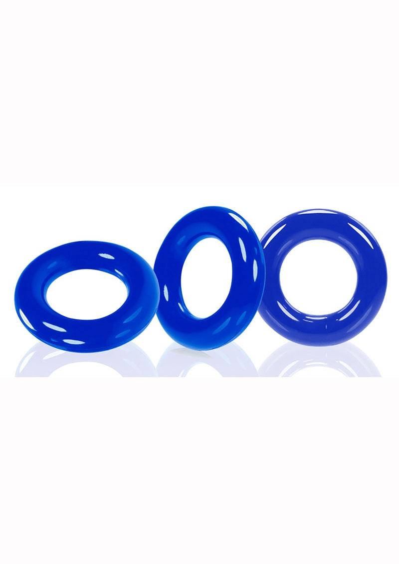 Load image into Gallery viewer, Oxballs Willy Rings Cock Rings - Blue - 3 Pack
