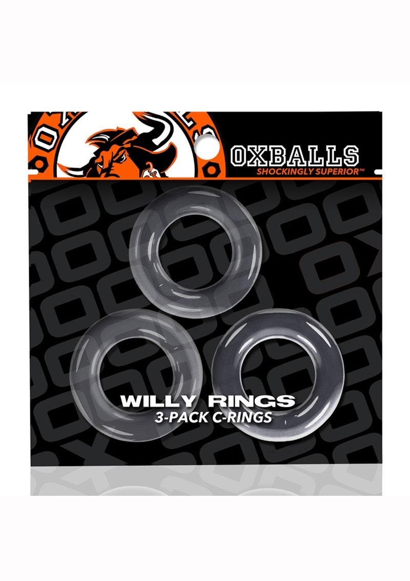 Load image into Gallery viewer, Oxballs Willy Rings Cock Rings - Clear - 3 Pack
