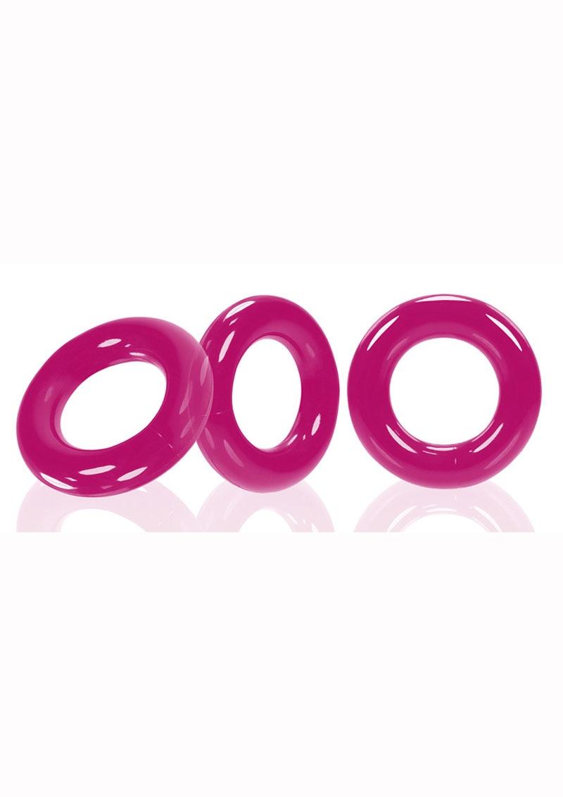 Load image into Gallery viewer, Oxballs Willy Rings Cock Rings - Pink - 3 Pack
