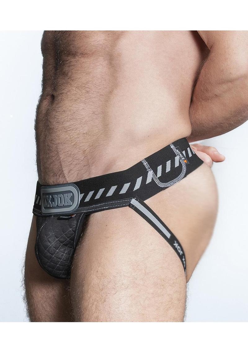 Load image into Gallery viewer, Packer Cargo Quilt Slider-Strap Jock - Black Puff
