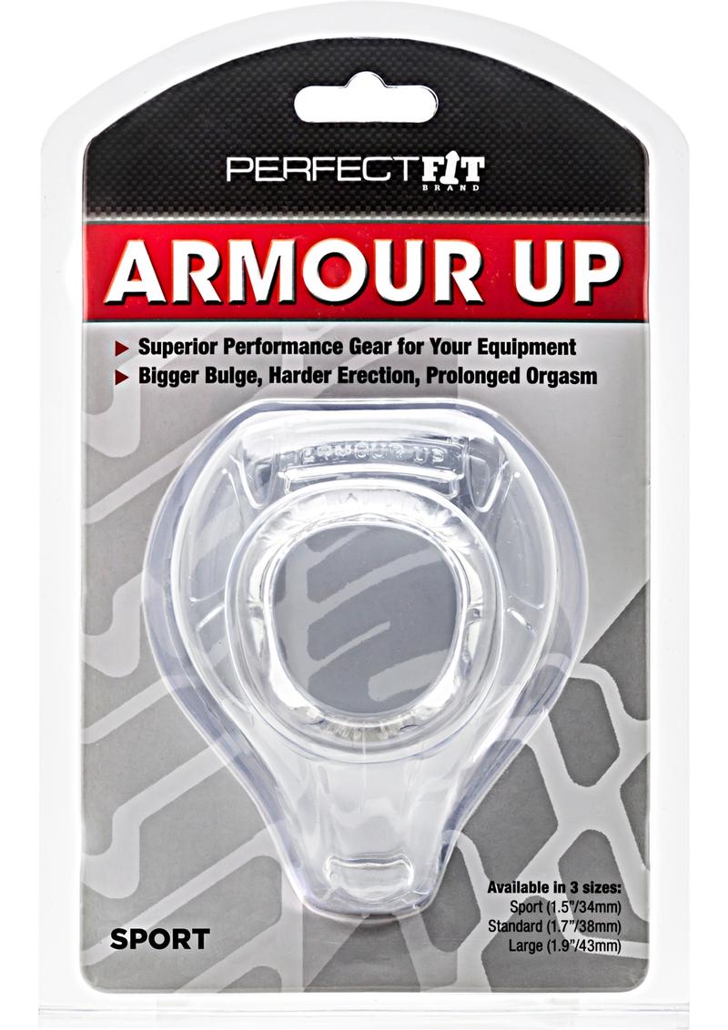 Load image into Gallery viewer, Perfect Fit Armour Up Sport Cock Ring - Clear
