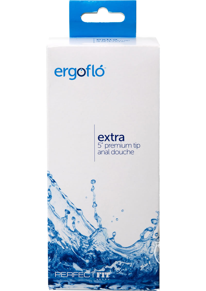 Load image into Gallery viewer, Perfect Fit Ergoflo Extra 5in Premium Tip Anal Douche - Black
