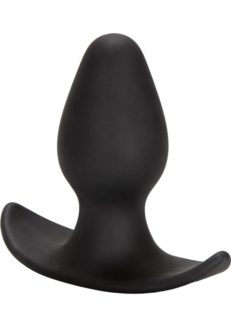 Load image into Gallery viewer, Perfect Plug Silicone Anal Plug - Black - 3.5in
