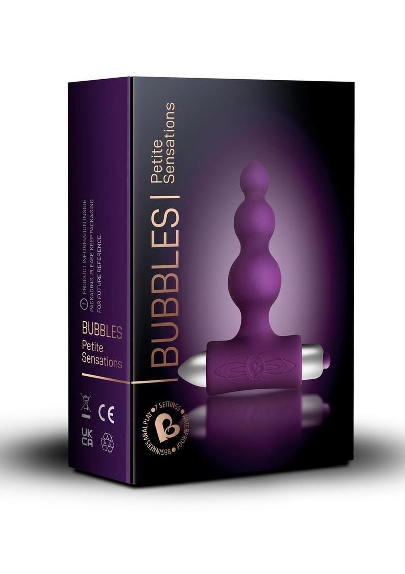 Load image into Gallery viewer, Petite Sensations Bubbles Silicone Vibrating Butt Plug - Purple
