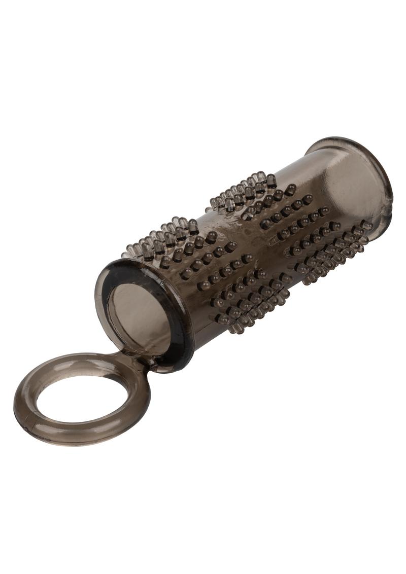 Load image into Gallery viewer, Pleasure Enhancer Penis Sleeve with Scrotum Support - Smoke
