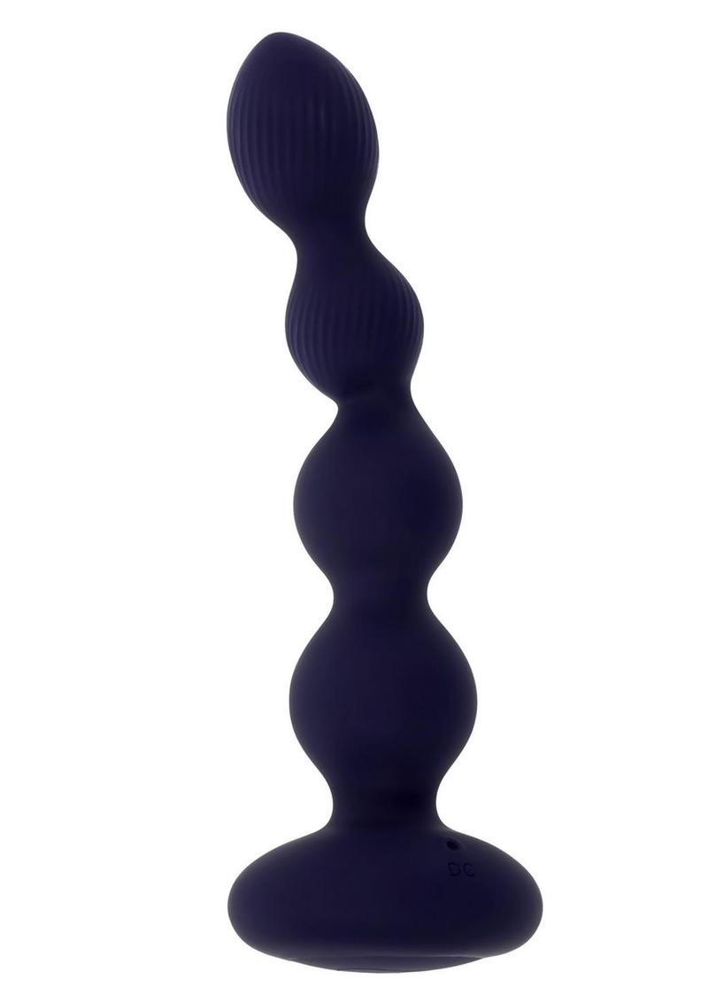 Load image into Gallery viewer, Pleasure Orbit Rechargeable Silicone Anal Beads with Remote Control - Purple
