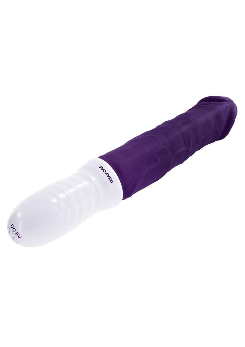 Load image into Gallery viewer, Plum Thrust Rechargeable Silicone Dildo
