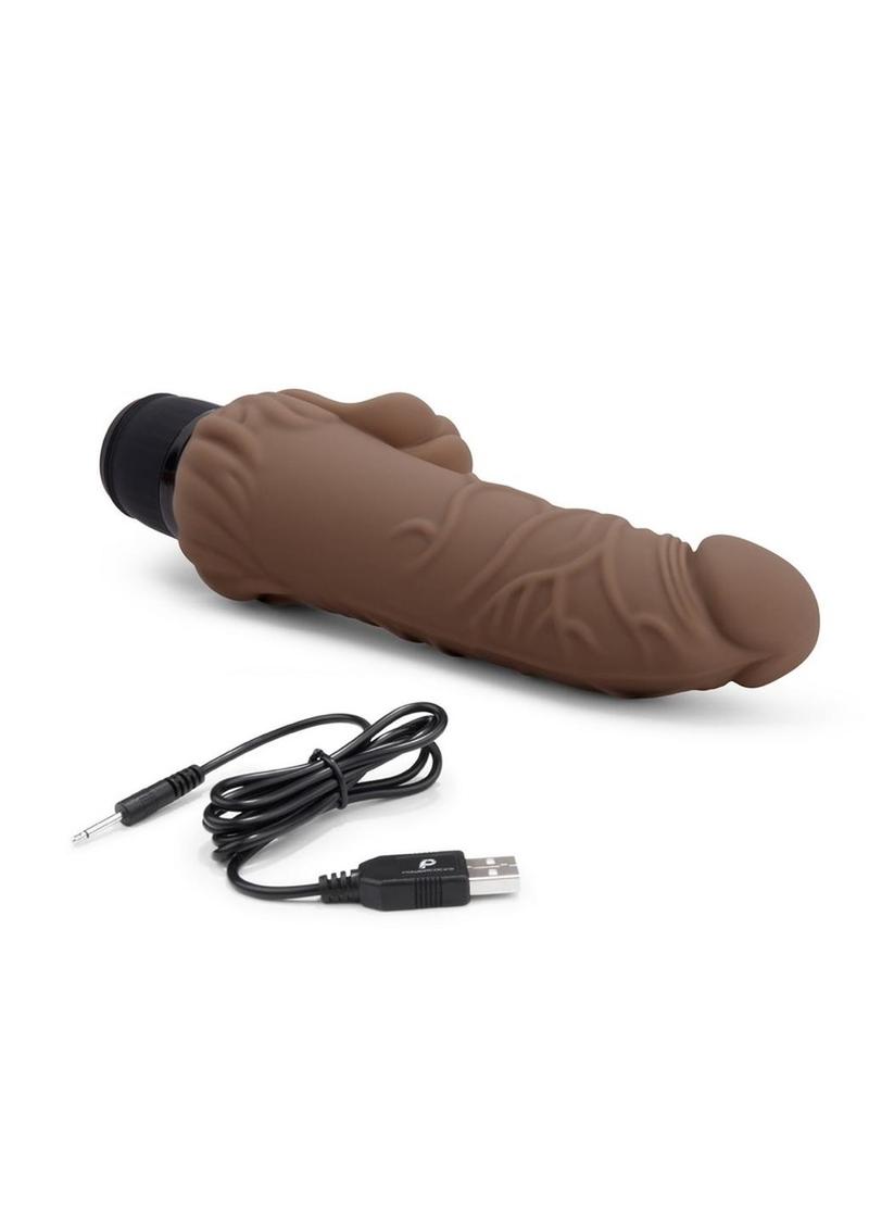 Load image into Gallery viewer, Powercocks Silicone Realistic Vibrator with Clitoral Stimulator

