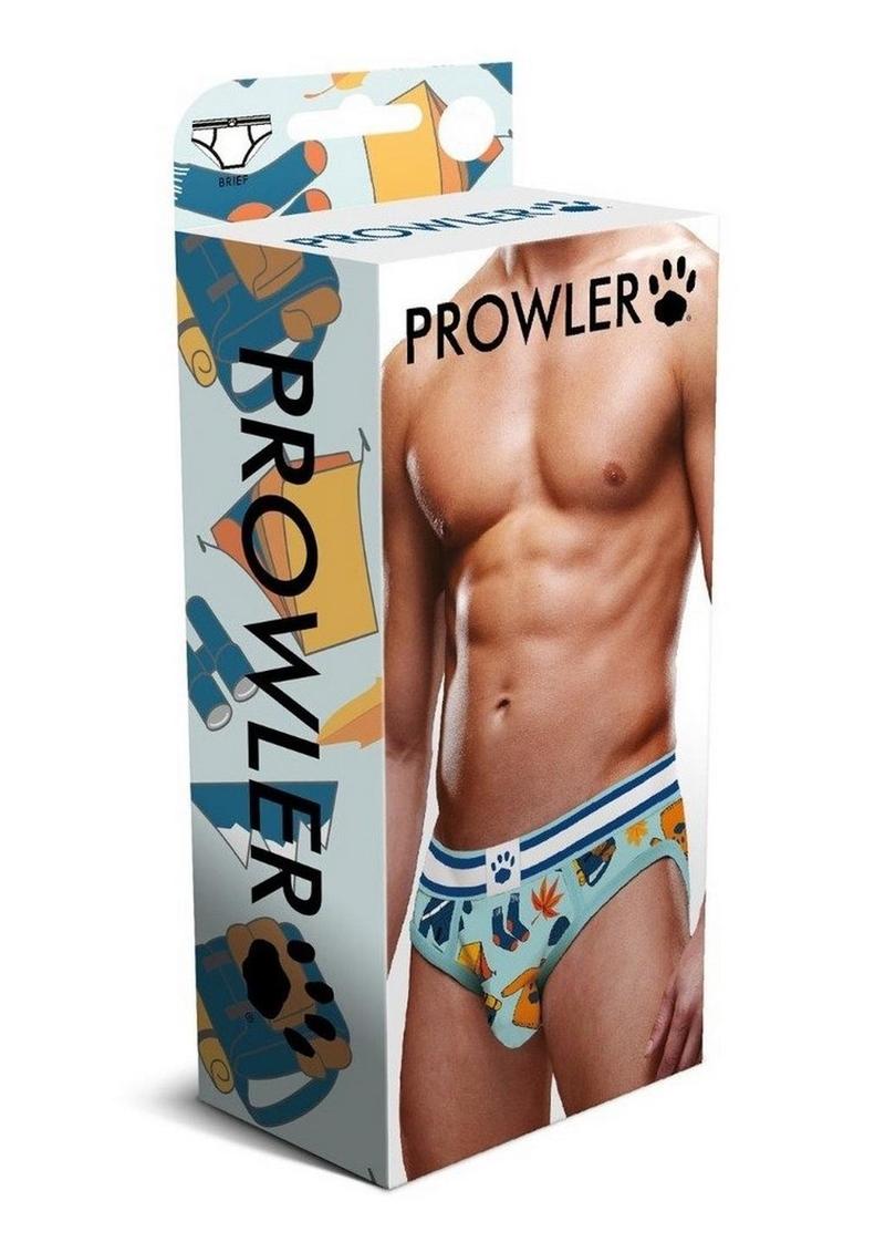 Load image into Gallery viewer, Prowler Autumn Scene Brief - Blue/Orange - XSmall
