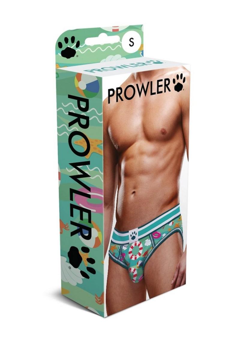 Load image into Gallery viewer, Prowler Beach Brief - Aqua/Green - Medium
