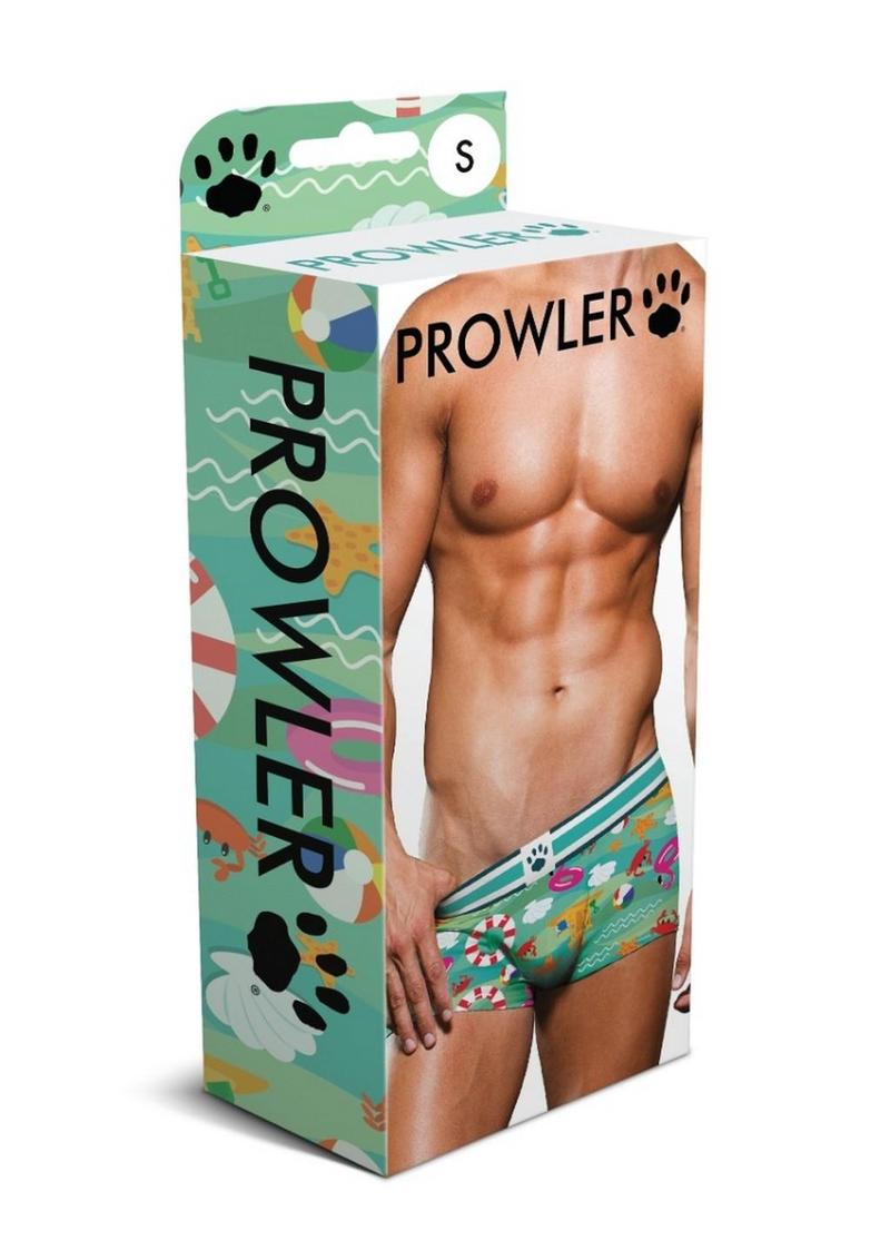 Load image into Gallery viewer, Prowler Beach Trunk - Aqua/Green - Medium
