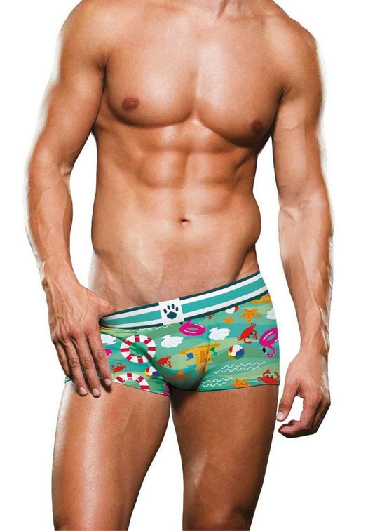 Prowler Beach Trunk - Aqua/Green - Medium