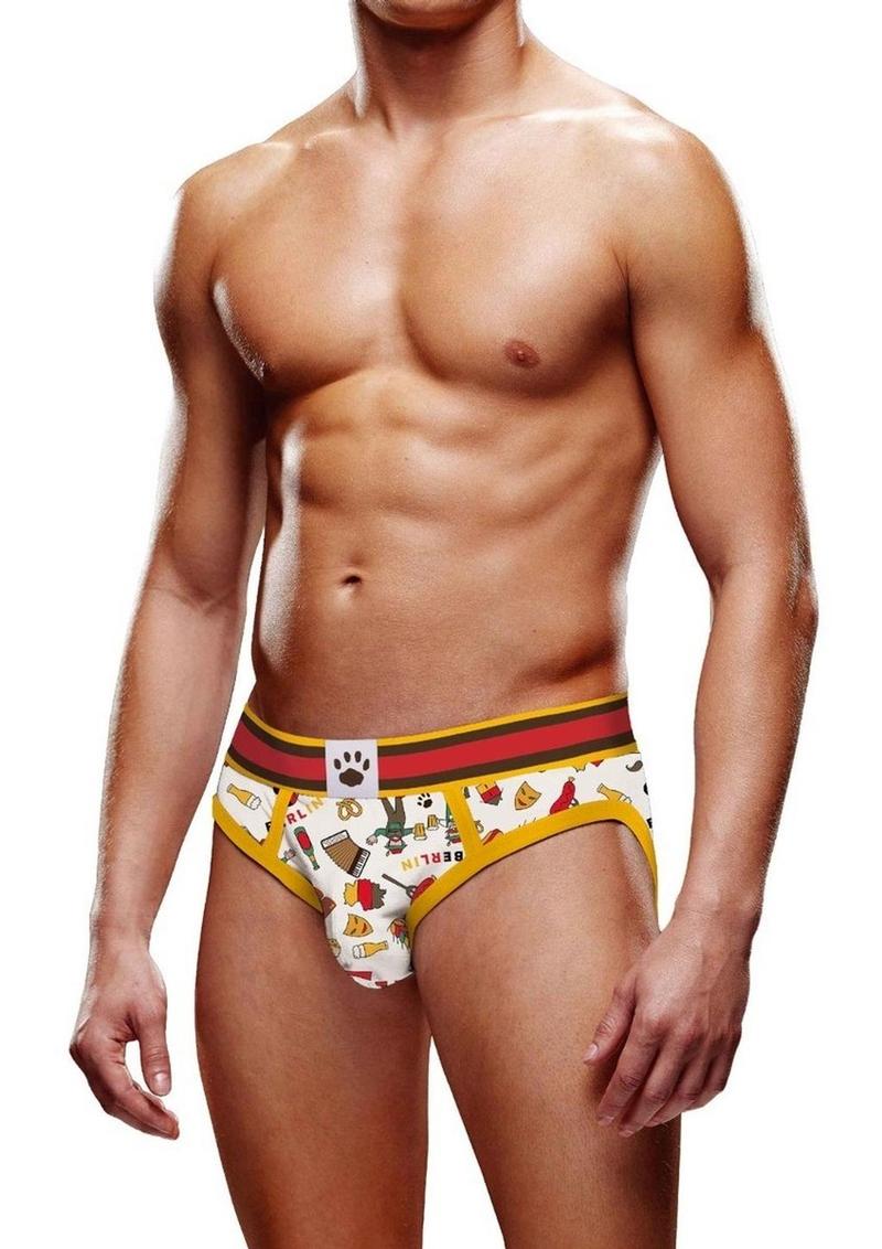 Load image into Gallery viewer, Prowler Berlin Brief - Orange/White - Large
