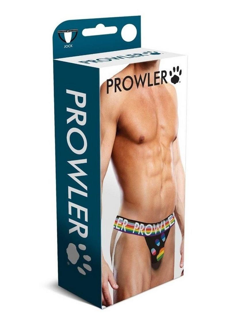 Load image into Gallery viewer, Prowler Black Oversized Paw Jock - Black/Multicolor/Rainbow - Small
