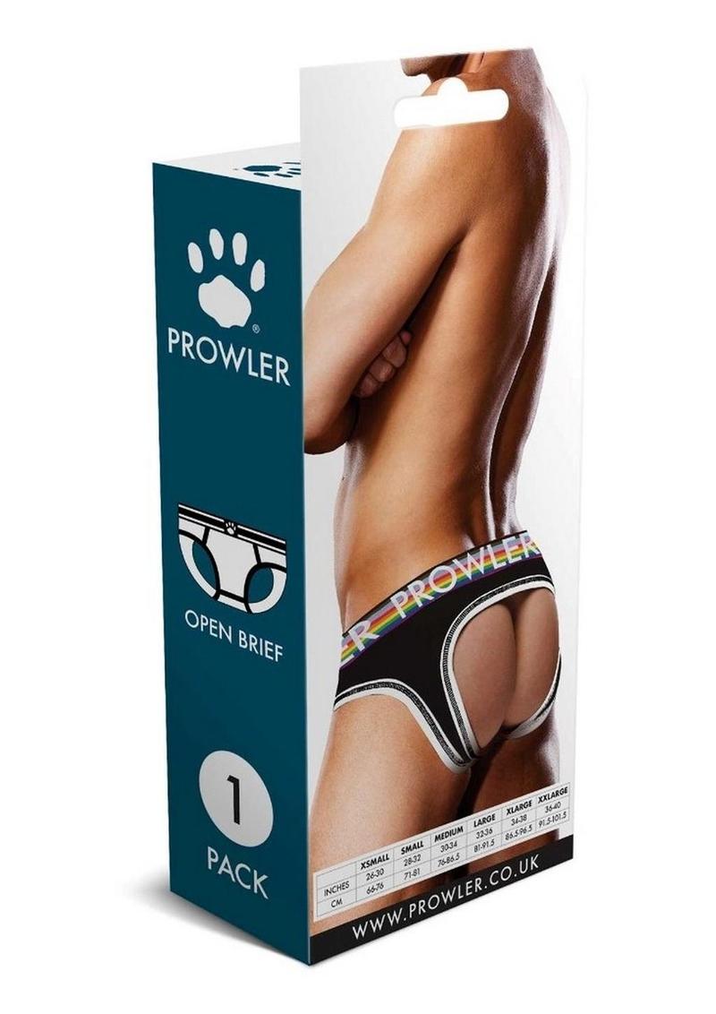 Load image into Gallery viewer, Prowler Black Oversized Paw Open Brief
