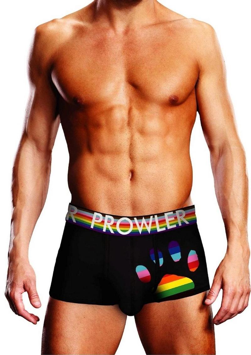 Load image into Gallery viewer, Prowler Black Oversized Paw Trunk - Black/Multicolor/Rainbow - Large
