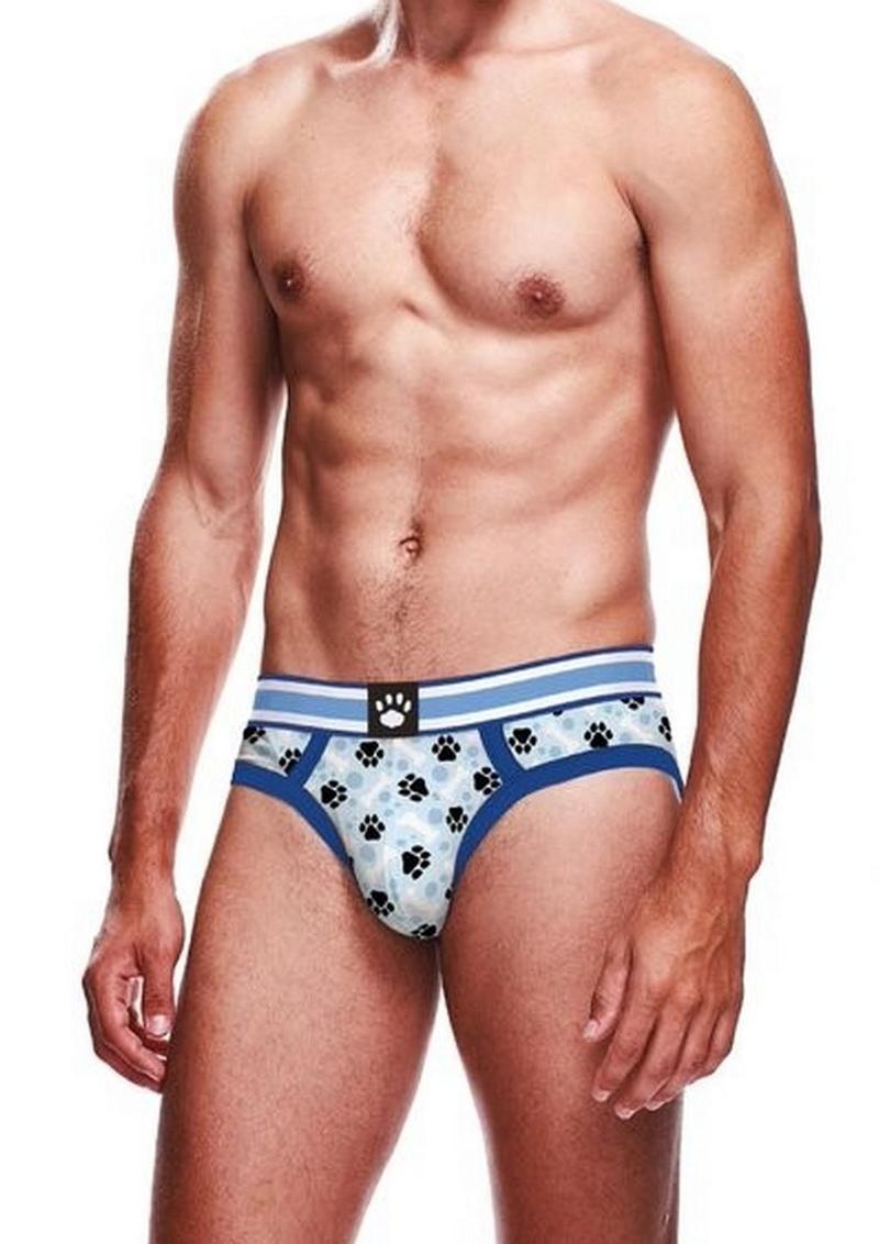 Load image into Gallery viewer, Prowler Blue Paw Brief - Blue/White - Medium
