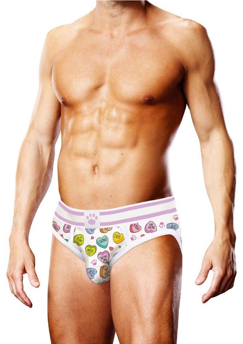 Load image into Gallery viewer, Prowler Candy Hearts Brief - White - Large
